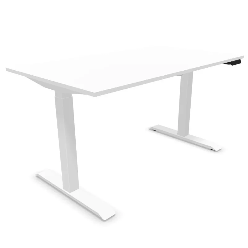 LUTZ 2 épaisseur 19MM│Bureau électrique simple motorisation - 3 mémoires de position - USB A USB C