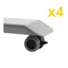 LUTZ / AXEL│Jeux de 4 Roulettes pour bureaux