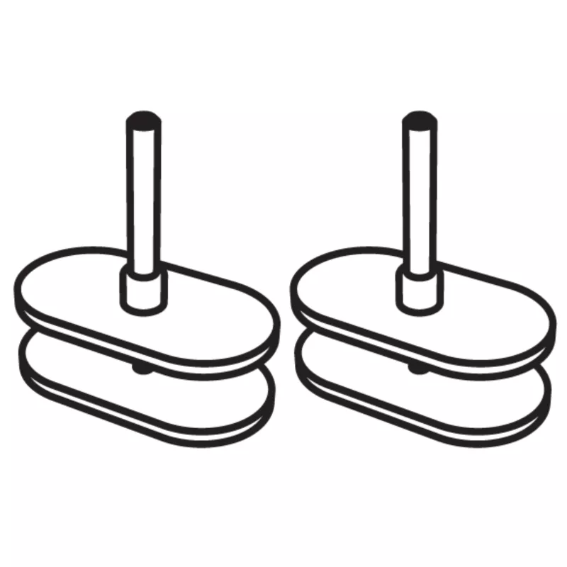 TWINS│JEU DE 2 Pinces panneaux écran - poste individuel