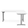AXEL 2│Bureau électrique avec retour 60 cm - Triple motorisation