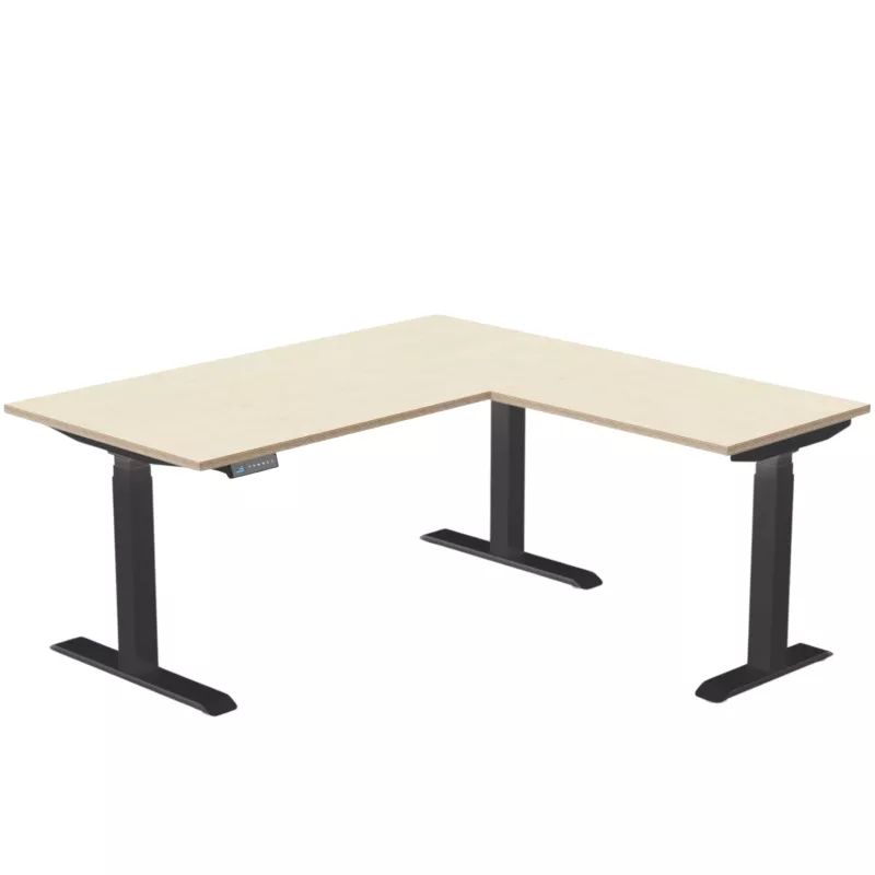 AXEL 2│Bureau électrique avec retour 60 cm - Triple motorisation