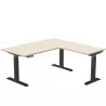 AXEL 2│Bureau électrique avec retour 60 cm - Triple motorisation