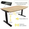 ALTO MANAGER│Gamme bureau électrique 4 mémoires double motorisation