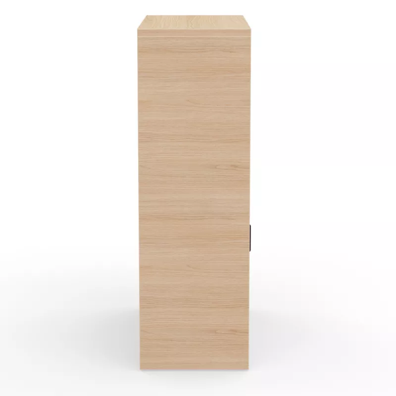 KARA RANGEMENT│Armoire Hauteur 144 x Largeur 100 cm - 2 portes coulissantes + 4 niches ouvertes│4 coloris à choix