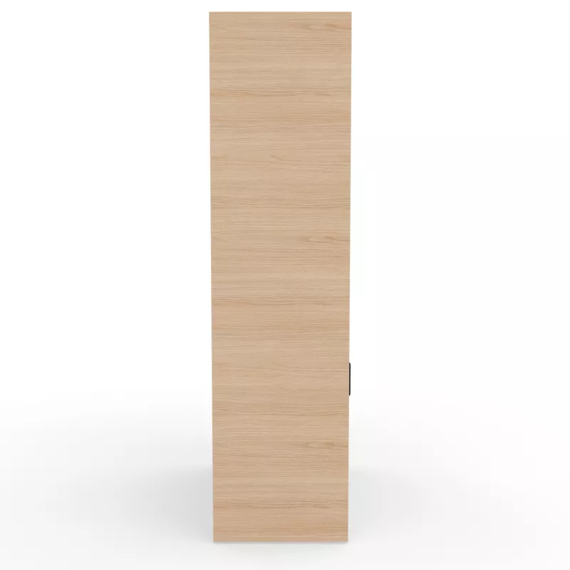 KARA RANGEMENT│Armoire Hauteur 179 x Largeur 100 cm - 2 portes coulissantes + 6 niches ouvertes│4 coloris à choix