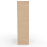 KARA RANGEMENT│Armoire Hauteur 179 x Largeur 100 cm - 2 portes coulissantes + 6 niches ouvertes│4 coloris à choix