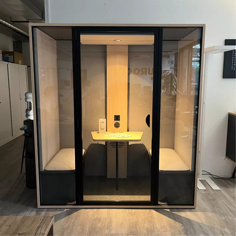 ESSENTIELLE DUO│Modèle M│2 personnes│Cabine acoustique pleine ou vitrée