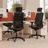 VOLT WHITE│Fauteuil de travail structure blanche - Dossier résille
