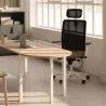 VOLT WHITE│Fauteuil de travail structure blanche avec têtière - Dossier résille