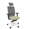 VOLT WHITE│Fauteuil de travail structure blanche avec têtière - Dossier résille