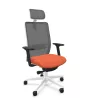 VOLT WHITE│Fauteuil de travail structure blanche avec têtière - Dossier résille