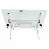 STEELCASE│Modèle Flip Top Twin - Table abattante 160x80│Blanc/Blanc