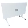ECHO│Table abattante 160x80│Blanc/Blanc