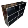 USM HALLER│Etagère 6 cases ouvertes│Noir