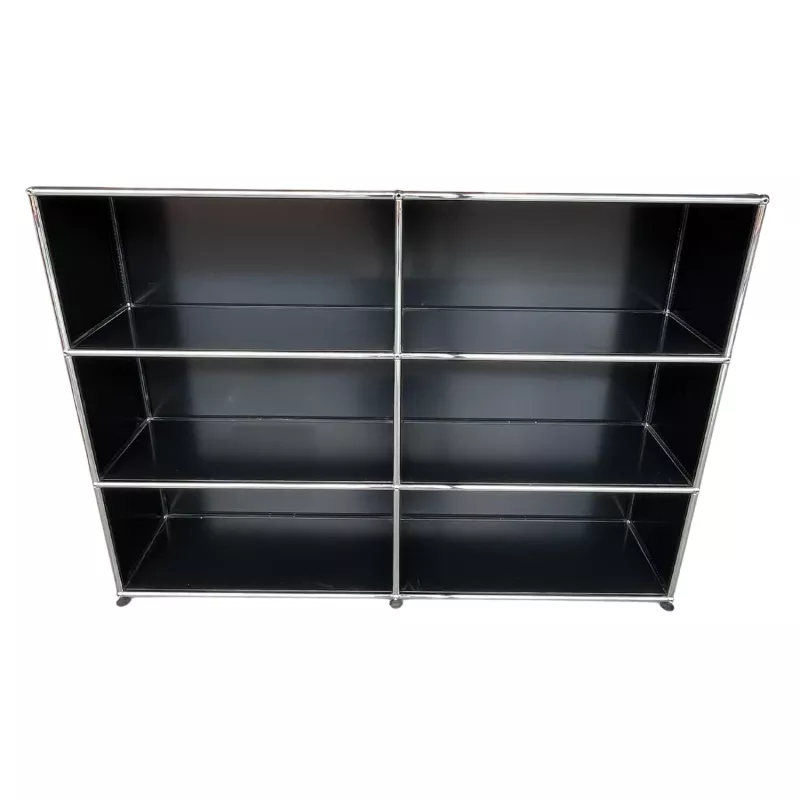 USM HALLER│Etagère 6 cases ouvertes│Noir