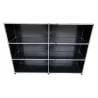 USM HALLER│Etagère 6 cases ouvertes│Noir
