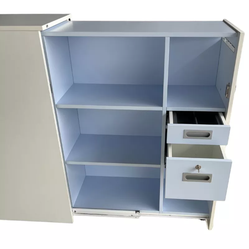 VS│Caisson Haut Tower - ouverture à droite - H 115 cm x p 80 cm│Blanc