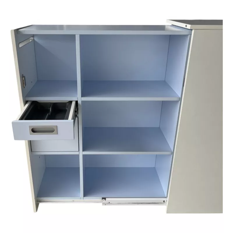 VS│Caisson Haut Tower - ouverture à gauche - H 115 cm x p 80 cm│Blanc