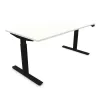 FLEX UP TWO│Bureau électrique 2 moteurs - 2 mémoires de position - 2xUSB A│Plateau mélaminé 25mm