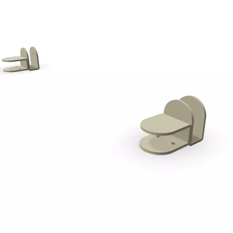 SPATIA│JEU DE 2 pinces pour panneau écran│Pour plateau 19 ou 25 mm