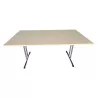 PLIANTE│Table modulaire pliante 160x80 cm│Erable blanc/Chromé