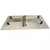 PLIANTE│Table modulaire pliante 160x80 cm│Erable blanc/Chromé