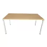 LO LISTA│modèle LO Motion - Bureau 160x80 cm - Hauteur réglable│Hêtre / Gris alu