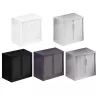 ARIV│Armoire rideau L 80 x H 71 ou 72.1 cm│Acier unicolore - 5 décors à choix