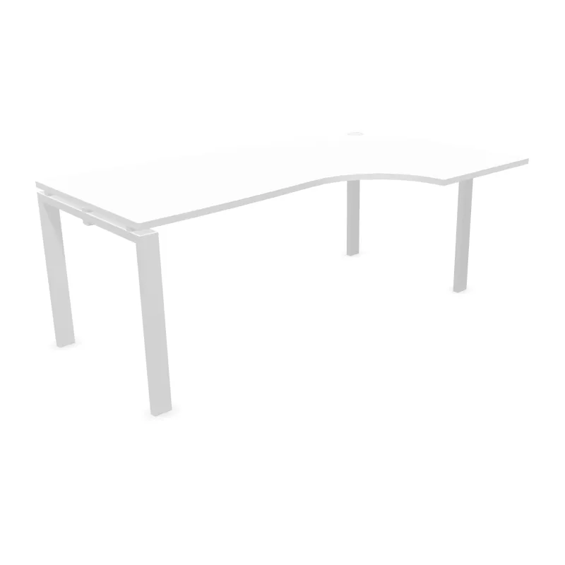ASTRO│Bureau retour à droite L 180/80 x P 110/60│Blanc/Blanc
