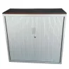 JG GROUP│Armoire basse rideau + Top│L120xH116.5 cm│Wengé/Gris anthracite