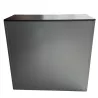 JG GROUP│Armoire basse rideau + Top│L120xH116.5 cm│Wengé/Gris anthracite