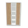 CORTINA│Armoire rideau L 120 x H 198 cm│Gris aluminium - rideaux acacia