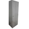 EOL│Vestiaire L 60 x p 50 x H 180 cm - 2 casiers - Industrie Propre │Gris clair