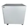 STEELCASE│Caisson sous bureau 3 tiroirs - 666│Profondeur 54 cm│Gris aluminium