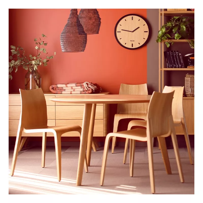 LINA│Chaise design│4 pieds│Contreplaqué moulé