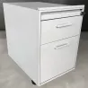 LO LISTA│Caisson sous bureau 964 - 3 Tiroirs │Profondeur 60 cm│Gris alu/Gris clair