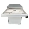 LO LISTA│Caisson sous bureau 964 - 3 Tiroirs │Profondeur 60 cm│Gris alu/Gris clair