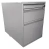 LO LISTA│Caisson sous bureau 964 - 3 Tiroirs │Profondeur 60 cm│Gris anthracite/Gris clair
