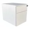 STEELCASE│Caisson sous bureau 2 tiroirs - 64│Profondeur 60 cm│Blanc / Noir