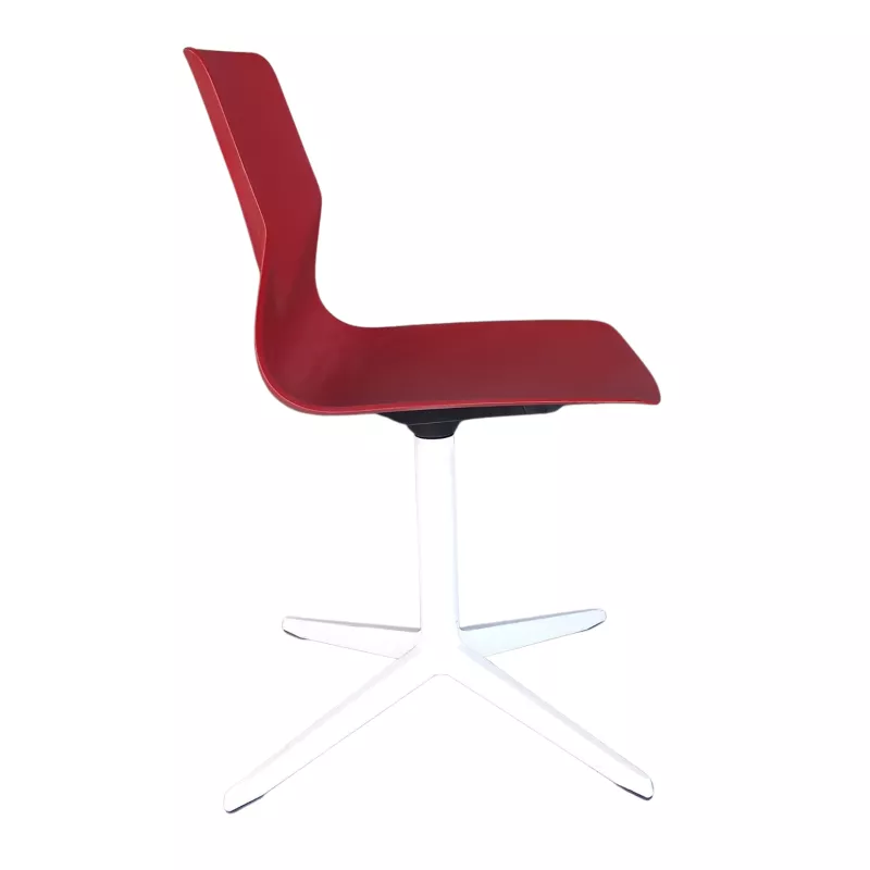 FOUR DESIGN│Modèle FourSure 99│Design Strand + Hvass│Chaise d'accueil / collectivité│Rouge