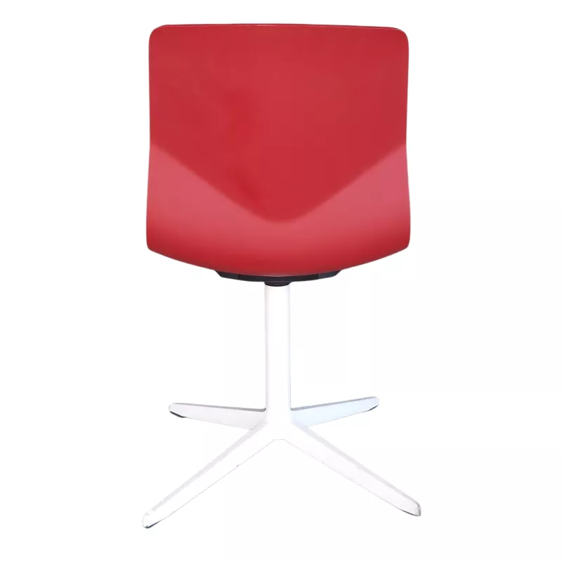 FOUR DESIGN│Modèle FourSure 99│Design Strand + Hvass│Chaise d'accueil / collectivité│Rouge