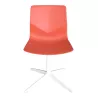 FOUR DESIGN│Modèle FourSure 99│Design Strand + Hvass│Chaise d'accueil / collectivité│Orange