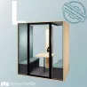 ESSENTIELLE QUATTRO│Modèle L│4 personnes│Cabine acoustique pleine ou vitrée