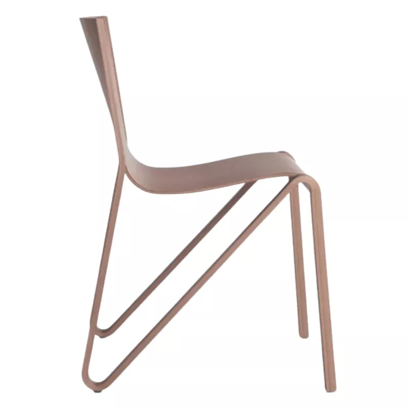 LINA│Chaise design│traîneau inversé│Contreplaqué moulé