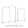 SPATIA│Cloison arrondie│mélaminé Hauteur 160 cm│ L80-100-120 cm