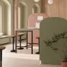 SPATIA PHONIQUE│Cloison arrondie│Tissu Hauteur 180 cm│ L80-100-120 cm