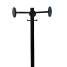 REXITE│Porte-manteau H 166 cm - ø 35 cm│3 Patères│Métal noir