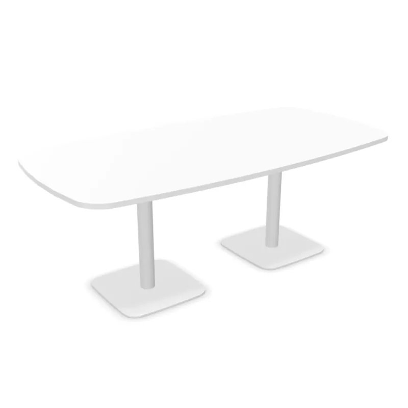 ELOISE│Table conférence tonneau 25mm│8 personnes 2 pieds 200x100
