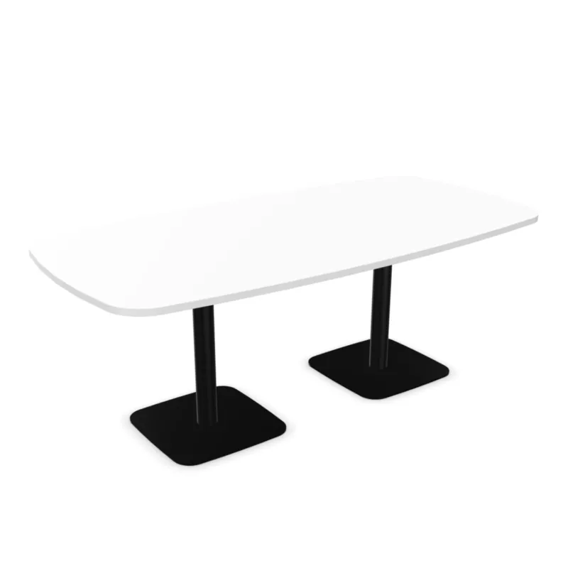 ELOISE│Table conférence tonneau 25mm│8 personnes 2 pieds 200x100