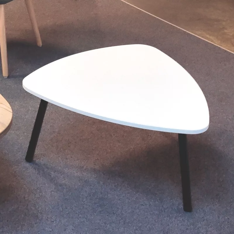 MEDIATOR│Table Basse galet H 34 X L70 cm│3 pieds métal
